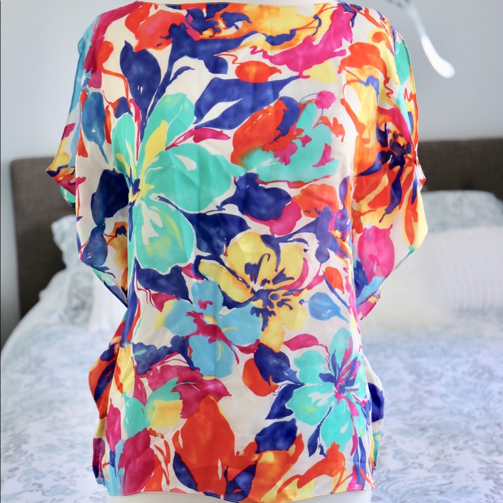 Ralph Lauren Floral Silk Top